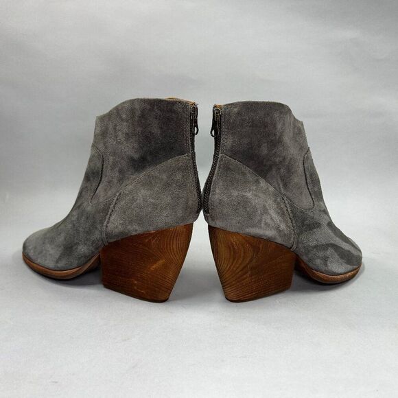 Kork-Ease Women's Size 10 Lapra Grey Suede Western Ankle Boots - Picture 6 of 12